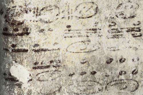 Above: The earliest example of the Mayan calendar was found at Xultún, Guatemala. It is only about 1,200 years old.