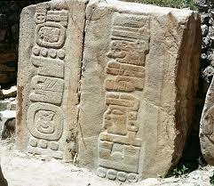 Zapotecs carved their long-count calendar 2,500 years ago on Stelas 12 and 13 at Monte Alban in Oaxaca.